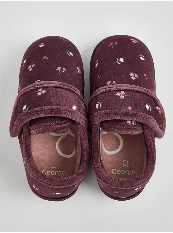 Floral Faux Fur Clog George Uk