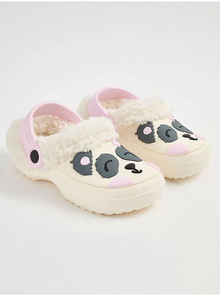 Panda Faux Fur Clog George Uk