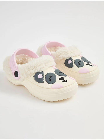 Panda Faux Fur Clog George Uk