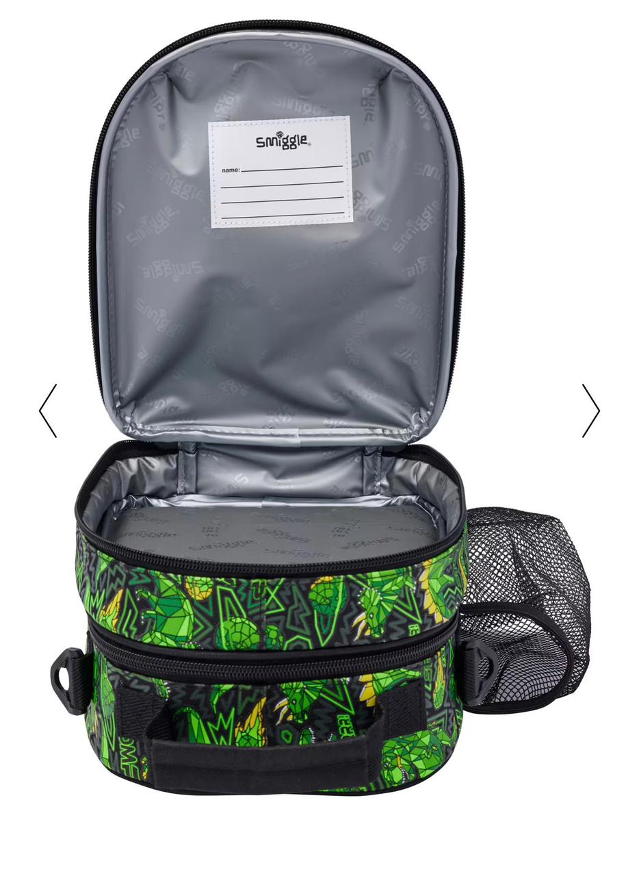 Smiggle Dino Double Tier Lunch Bag With Strap