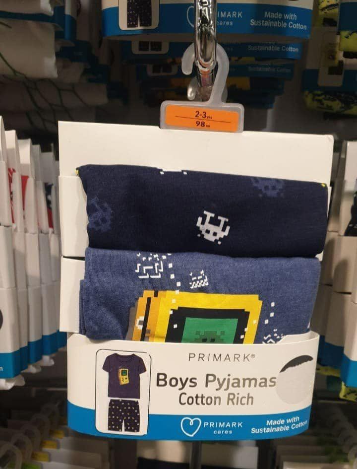 Gamer Print Shirt And Shorts Set Primark 4-5 Years