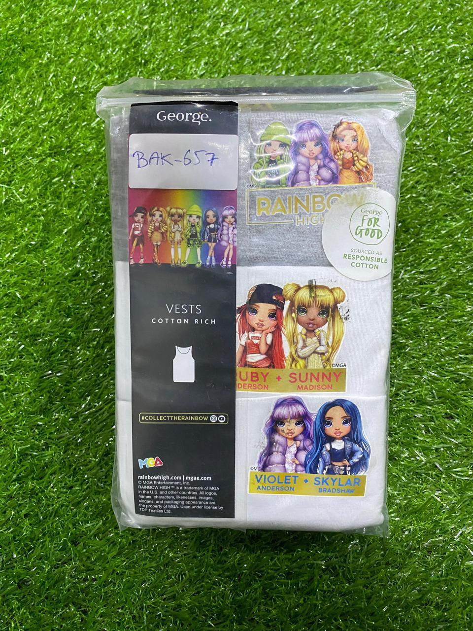 Rainbow High Vest Tops 3 Pack