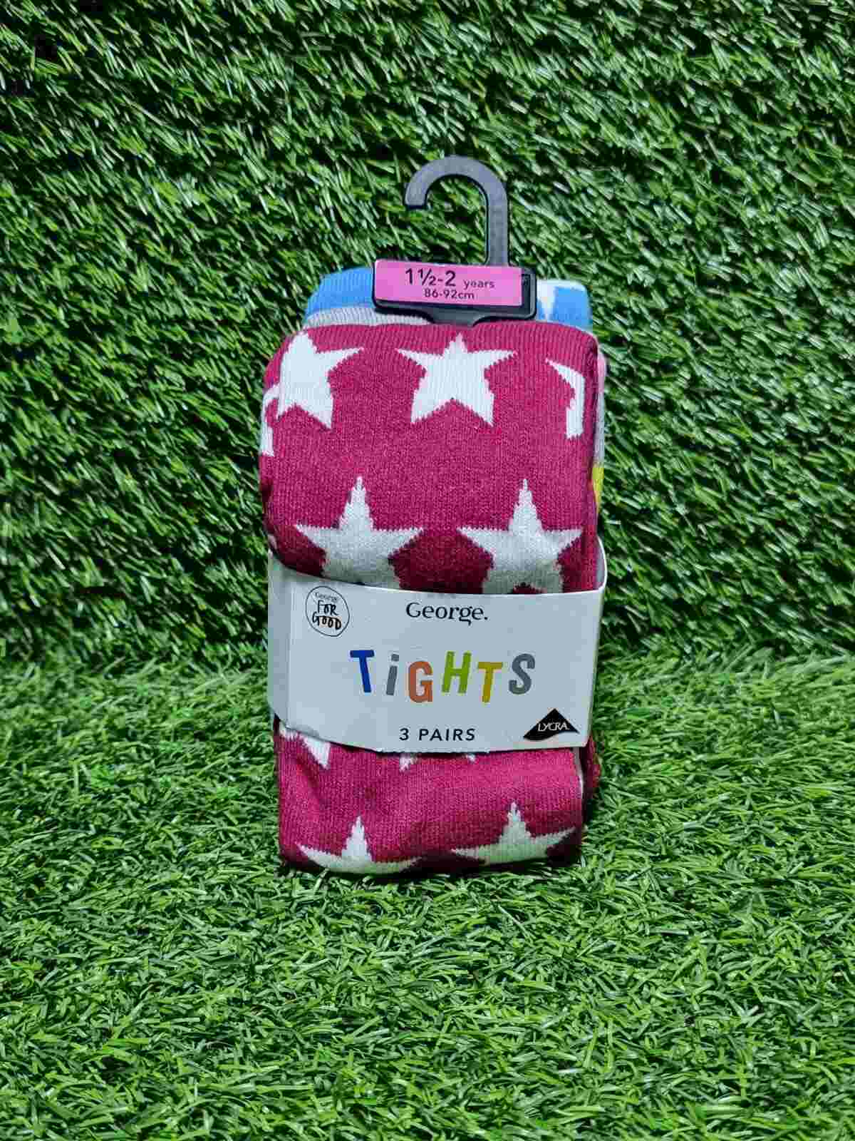 Colorful Printed Tights 3 Pack