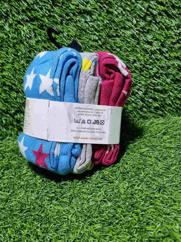 Colorful Printed Tights 3 Pack