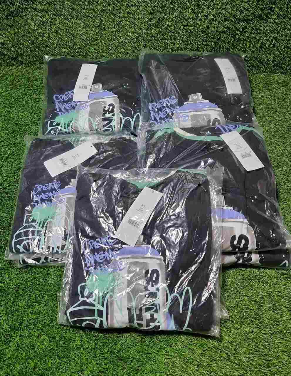 George Printed NewYork Art Crew 3 Shirts Set