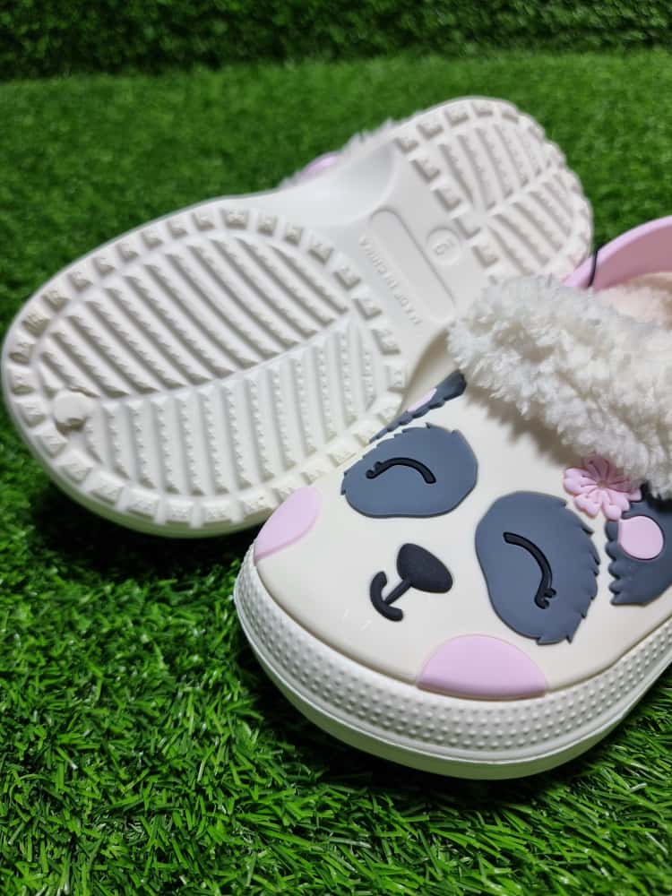 Panda Faux Fur Clog George Uk