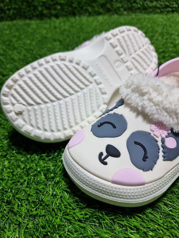 Panda Faux Fur Clog George Uk
