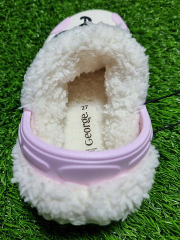 Panda Faux Fur Clog George Uk