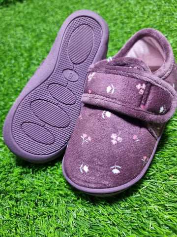 Floral Faux Fur Clog George - Uk 9 / Euro 27