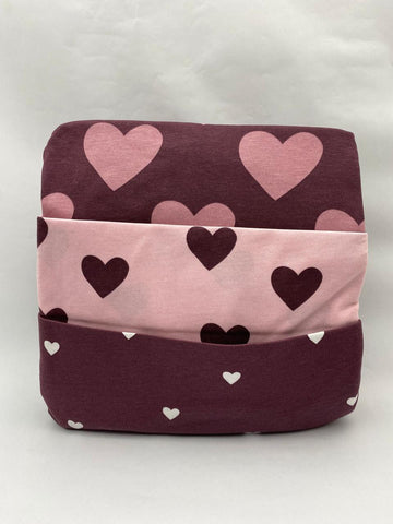 George Burgundy Heart Long Sleeve Pyjamas 3 Pack , 6-7 Years