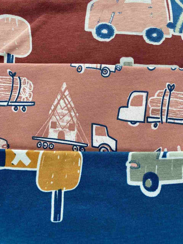 George Truck Woodland Long Sleeve Pyjamas 3 Pack