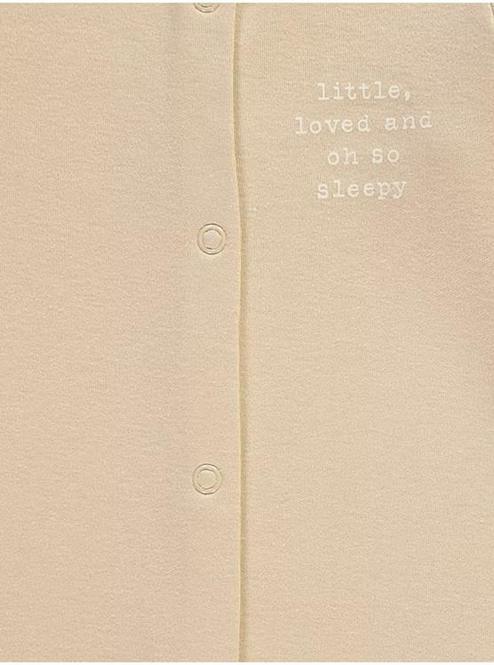 Neutral Bunny Spotty Sleepsuits 3 Pack