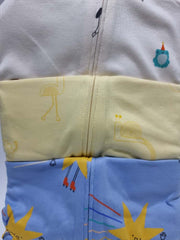 Little Angels Pastel Zip Fasten Sleepsuits 3 Pack ,9-12 months
