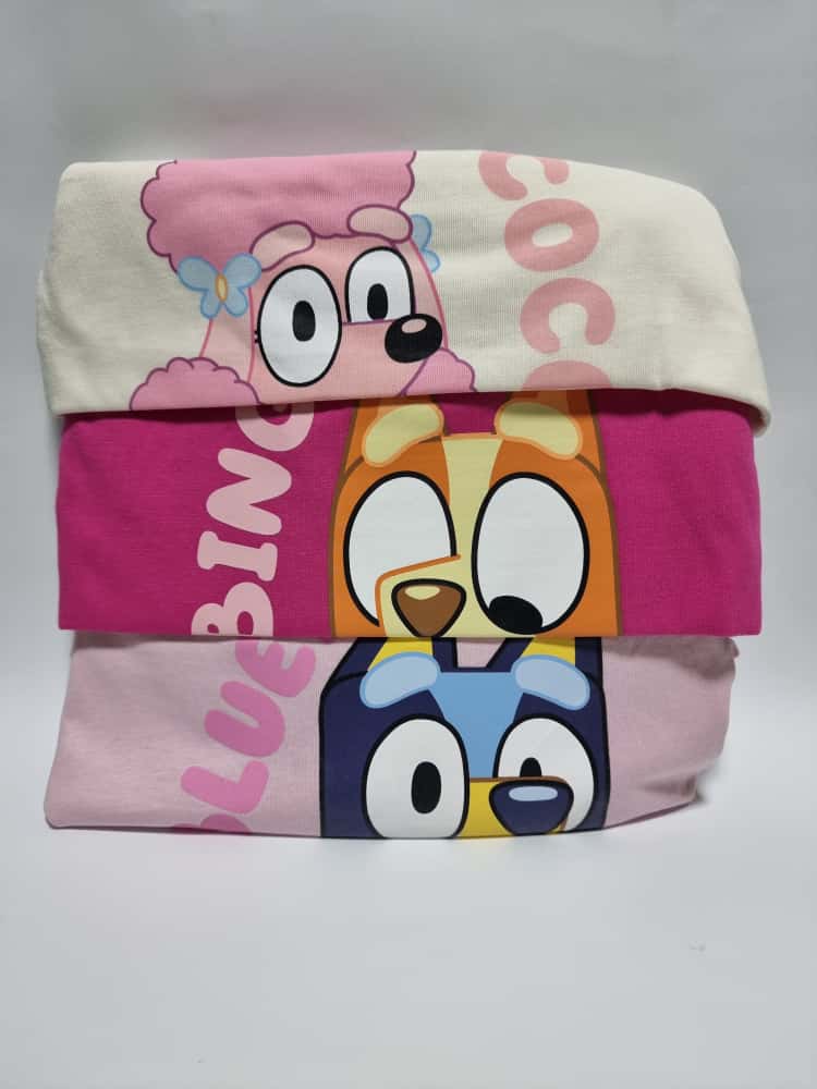 Bluey Character Pink Short Pyjamas 3 Pack - George UK