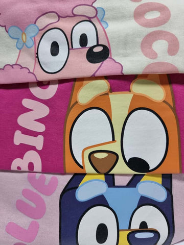 Bluey Character Pink Short Pyjamas 3 Pack - George UK