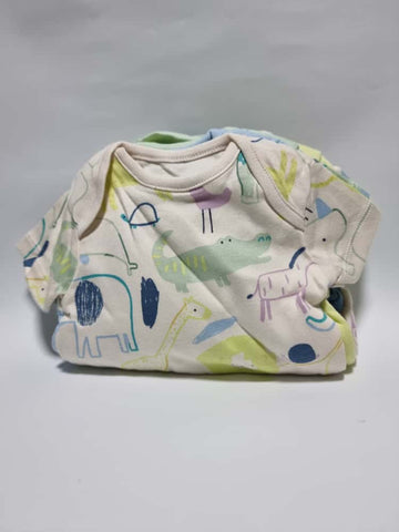 Safari Animal Sketch Short Sleeve Bodysuits 7 Pack - George Uk