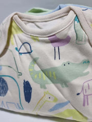 Safari Animal Sketch Short Sleeve Bodysuits 7 Pack - George Uk