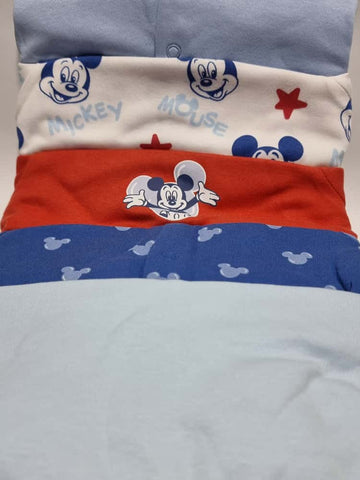Disney Mickey Mouse Sleepsuits 5 Pack George UK