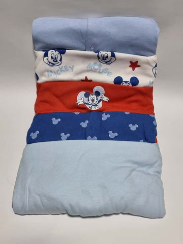 Disney Mickey Mouse Sleepsuits 5 Pack George UK