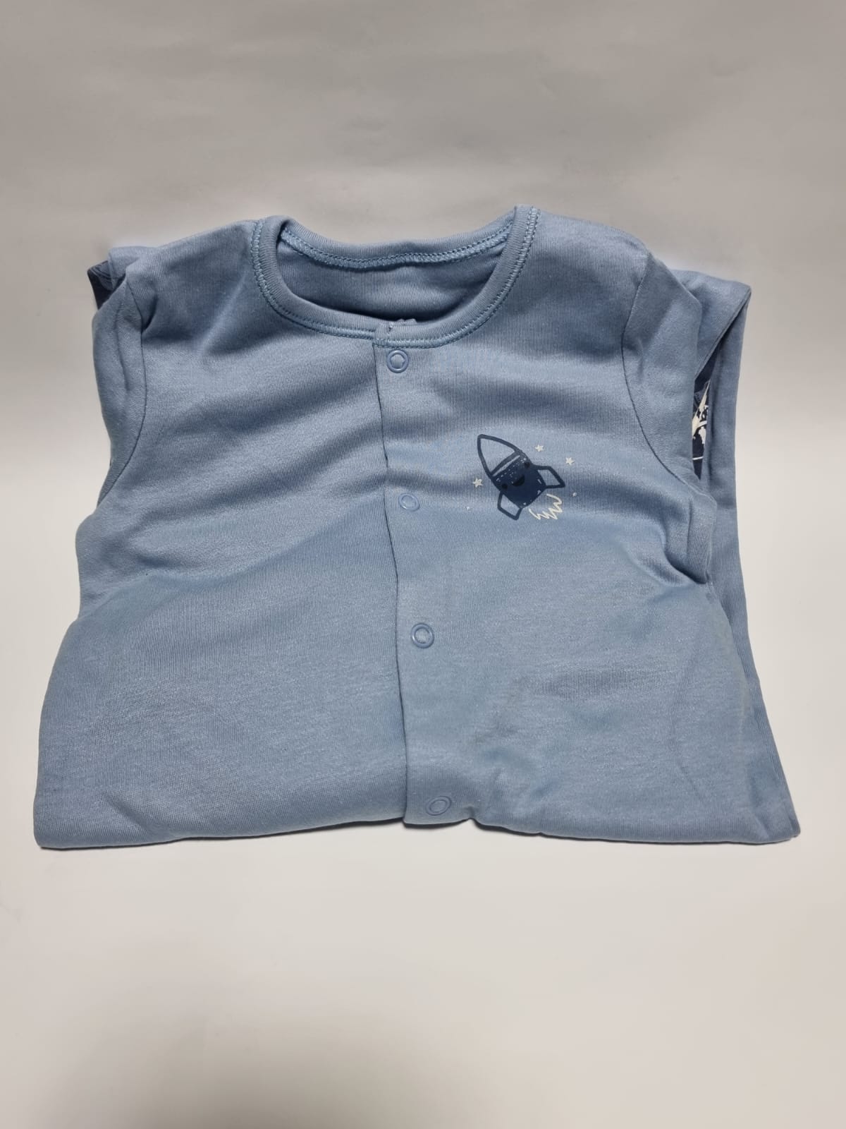 Blue Space Star Sleepsuits 3 Pack George UK