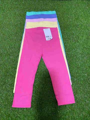 George Solid Colored Cropped 5 Leggings Set