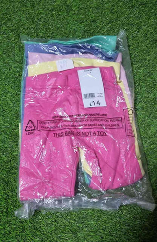 George Solid Colored Cropped 5 Leggings Set