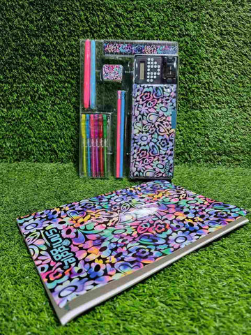 Smiggle Pencil Case With Notebook And Pouch