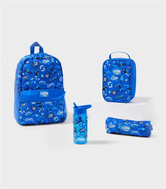 Smiggle Football Print Bag Set of 4