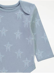 Stars Long Sleeve Bodysuits 7 Pack George Uk