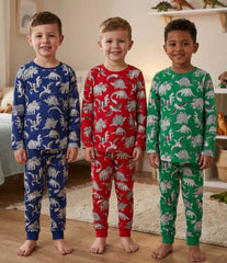 George Bright Dinosaur Long Sleeve Pyjamas 3 Pack
