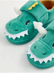 George UK Green 3D Dinosaur Spike Cupsole Slippers
