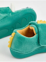 George UK Green 3D Dinosaur Spike Cupsole Slippers