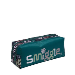 Smiggle Double Zip Teal Green Graphic Pencil Case