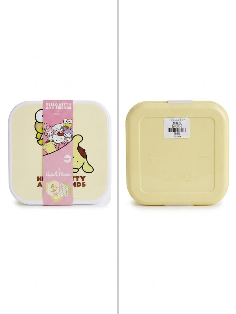Hello Kitty & Friends x Primark 3 Piece lunch Box Set